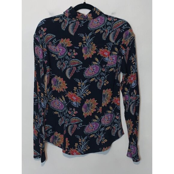 Equipment Femme Bailey Floral-print Button-down Blouse In Multicolor Size 2 - Picture 4 of 7